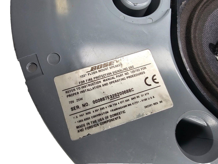 セルカ　BOSE Qty 4 PCS Bose 102 Flush Mount Ceiling Speakers, PA, Fire
