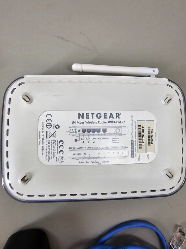 Netgear WGR614v10 54 Mbps 4-Port 10/100 Wireless N Router + WGR614V7 w/ PSU's
