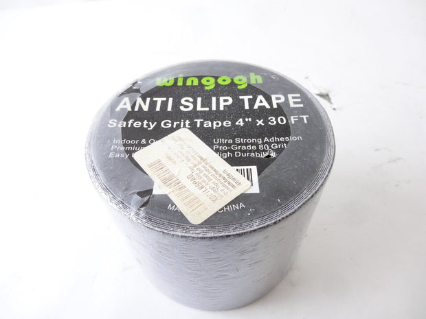 Wingogh Anti Slip Tape Safety Grit 4" X 30' Ultra Strong Adhesion 80 Grit