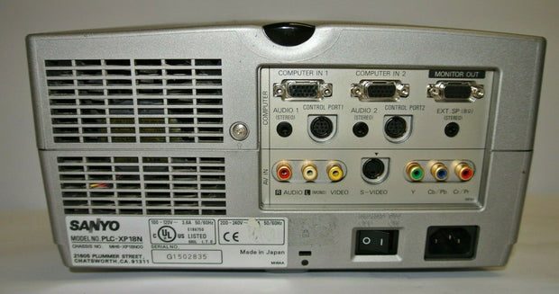 SANYO PRO Xtra X PLC-XP18N Multimedia Projector 2500 Lumens 3LCD BUNDLE