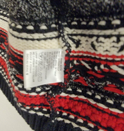 Liz Claibone Lizsport Knit Sweater, Black/Red/White, Women's Medium