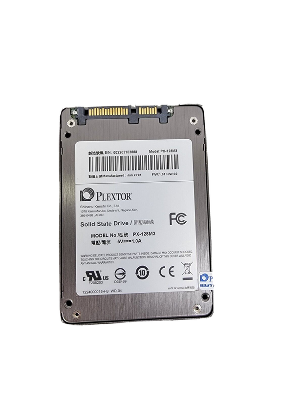 Plextor M3 Series SSD, 2.5", SATA 6.0Gbps, 128GB, PX-128M3 - Tested