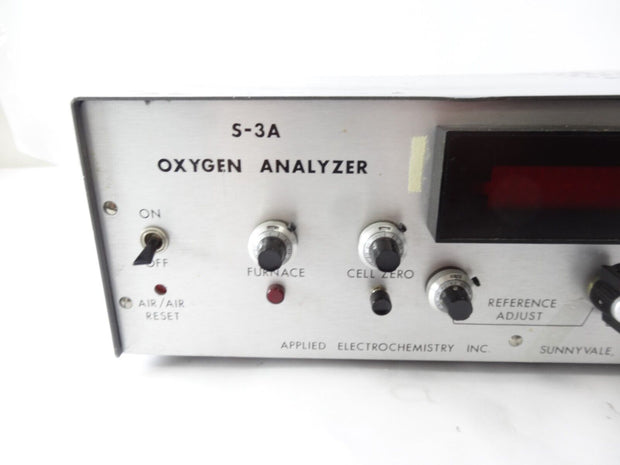 Applied Electrochemistry Inc S-3A Oxygen Analyzer - READ