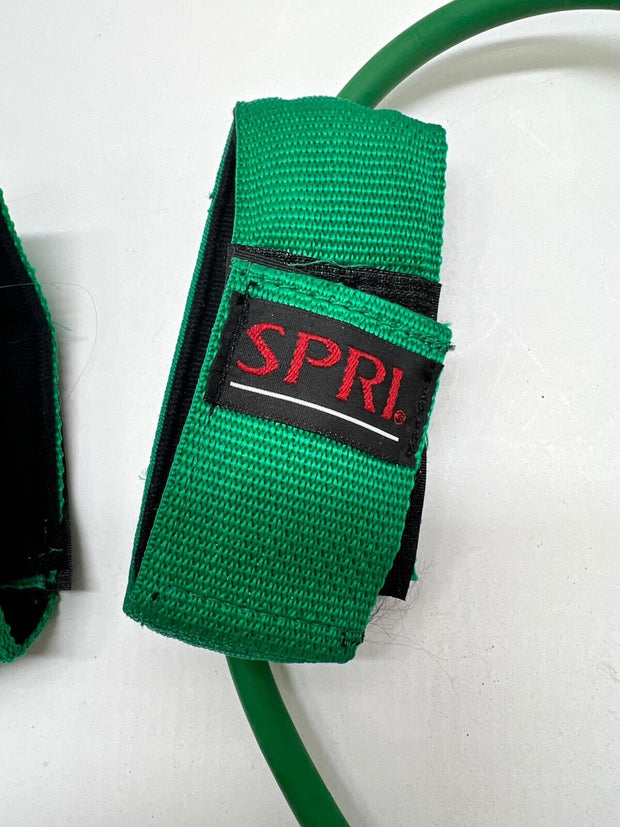 1 Green SPRI XerCuffs Resistance Tube w/ Adjustable Cuff