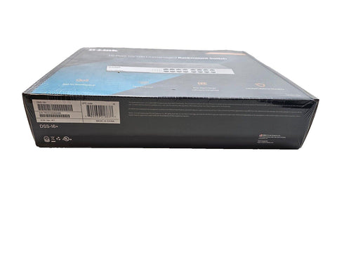 D-Link DSS16+ 16-Ports Unmanaged Rack-Mountable Switch 10/100 802.3AZ, NIB