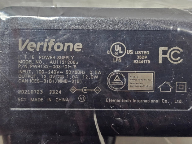 Genuine Verifone AU1121206U MX 830 850 860 870 MX915 MX925 12V 1A Power Adapter