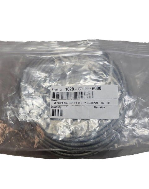 100ft Monoprice Cat6 Ethernet Network Lan Cable, Gray, Booted, RJ45, High Speed