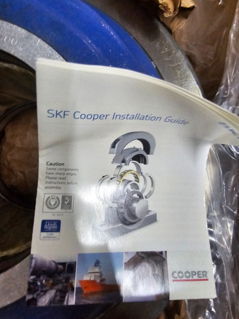 New Open Box Cooper 02BCF600GRAT Flange Block Bearing Block Unit 21" Roller