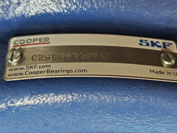 New Open Box Cooper 02BCF600GRAT Flange Block Bearing Block Unit 21" Roller