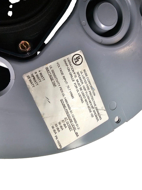 Qty 4 PCS Bose 102 Flush Mount Ceiling Speakers, PA, Fire, Communication, Music