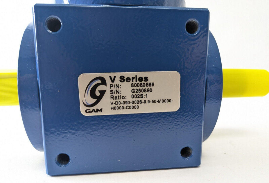 GAM V Series Spiral Bevel Dual Right Angle Gearbox 80080666 V-D0-090-0 ...