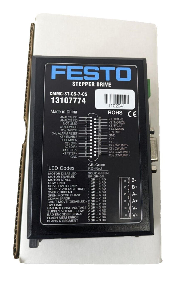 NIB Festo Stepper Drive Controller CMMC-ST-C5-7-CS 13107774 Custom CMMS/CMMO?