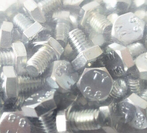 Pack of 198 Hex Head M6X8 Cap Screw: Zinc/Steel, Class 8.8 DIN933-8.8-8ZPT