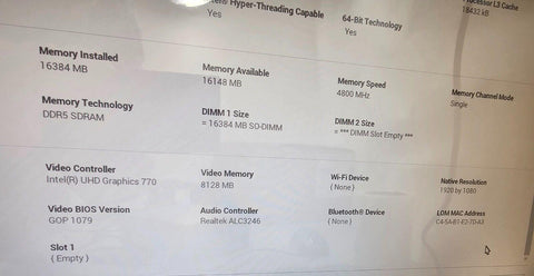 Dell Precision 3260 Workstation, i5-12500, 16GB/256GB, UDH770, W11P - READ DESC