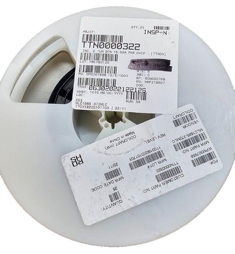 Reel of 25PCS Coilcraft MLC1565-372MLC Power Inductors SMD 3.7uH 20%, 16.58A
