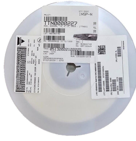 5000 PCS Vishay Dale CRCW0603200RFKEA Surface Mount Resistors 200Ohm 1% .1W