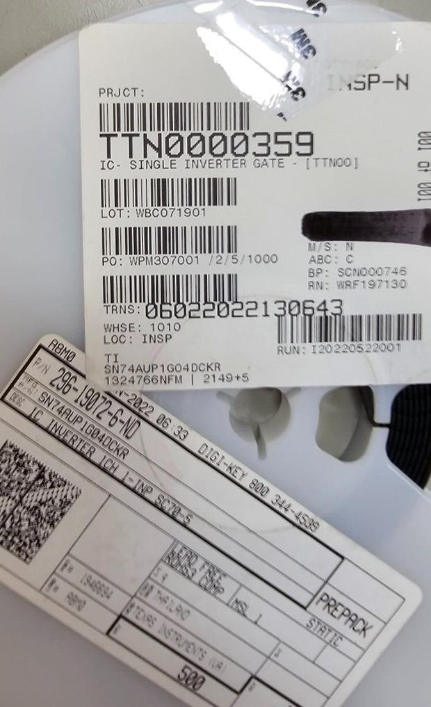 500PCS Texas Instruments SN74AUP1G04DCKR IC Gate Inverters 1CH 1-INP SC70-5
