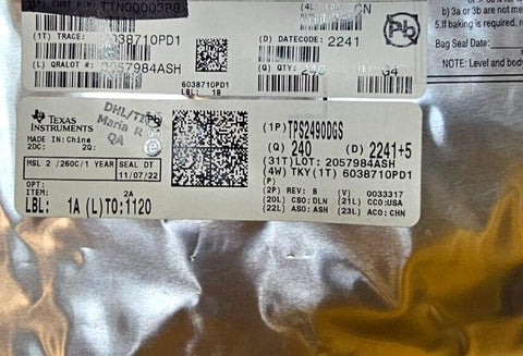 240PCS Texas Instruments TPS2490DGS IC Hi Voltage Hot Swap Controller 10-TFSOP