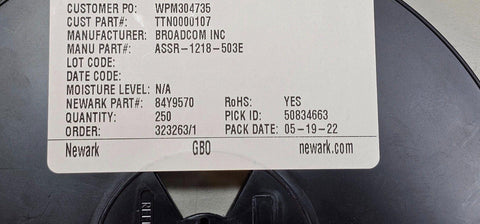 250PCS Broadcom ASSR-1218-503E Solid State Relay PCB Mount SSR(STD+1A) 60V 0.2A