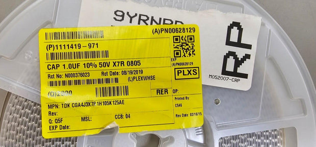 2000PCS TDK CGA4J3X7R1H105K125AE MLCC Capacitors 50V 1uF 10% SMD/SMT AEC-Q200