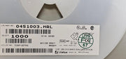 900PCS Littelfuse 0451003.MRL Surface Mount Fuses, SMD, 3A,  125V 0.0227Ohms