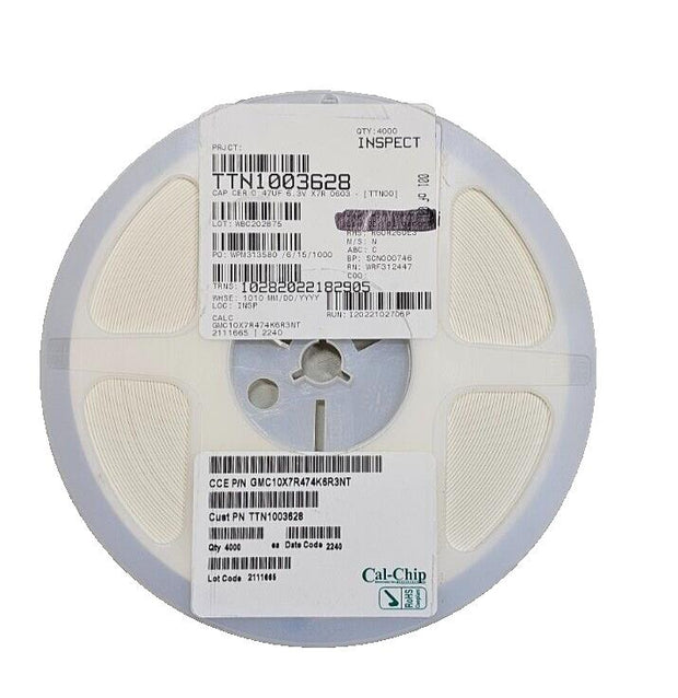 4000PCS Cal-chip GMC10X7R474K6R3NT Ceramic Capacitors .47uF 6.3V X7R 0603