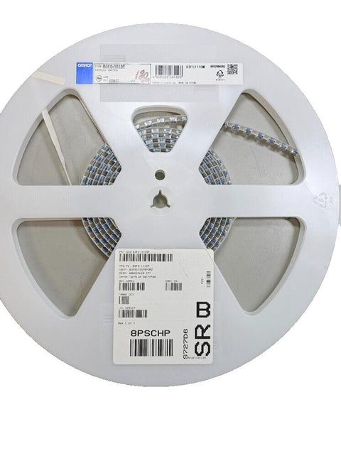180PCS Omron B3FS-1015P Tactile Switches, Plunger On/Off 50mA 24V SMD/SMT
