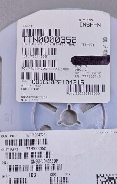 100PCS Texas Instruments SN65HVD485EDR RS-485 Interface IC Half-Duplex Transceiv