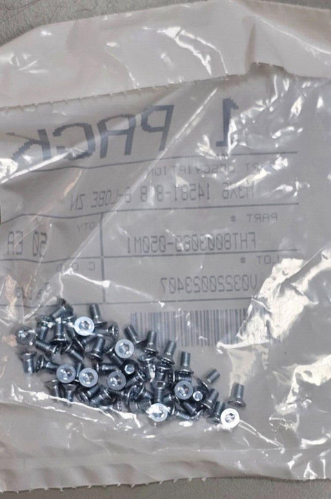 150PCs McMaster 90236A119 Zinc/Stainless Steel Torx Flat Head Screws M3x6MM T10