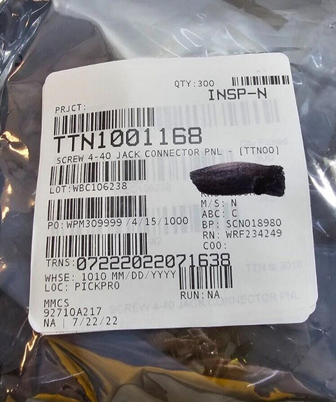 300PCS McMaster 92710A217 Male-Female Threaded Jack Screws 4-40 5/16 Zinc/Steel