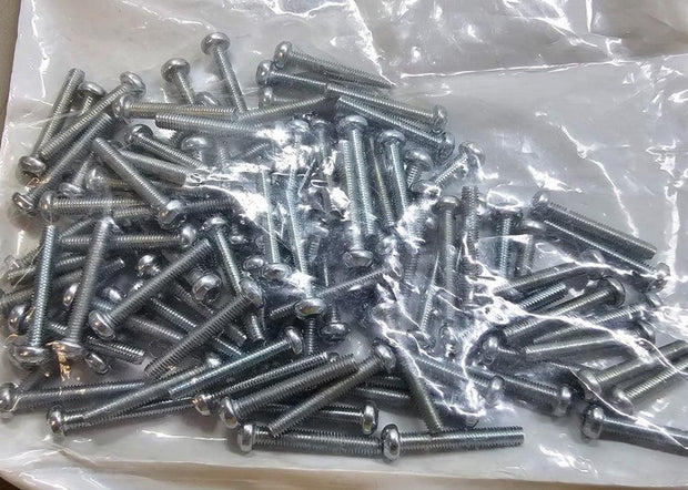196PCS 90304A337 M3x20 Steel Pan Head Torx Screws, 20mm, T10, Zinc Plated