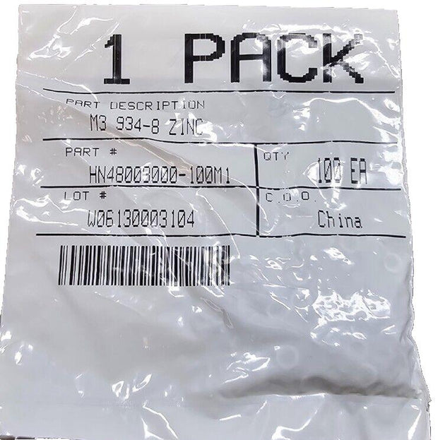 500PCS 90591A250 M3x0.5mm Zinc-Plated Steel Hex Nuts 5.5x2.4mm ISO/DIN Certified