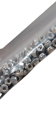 100PCS 93625A102 M2x0.45 5x3.8mm 18-8 Stainless Steel Nylon-Insert Locknuts