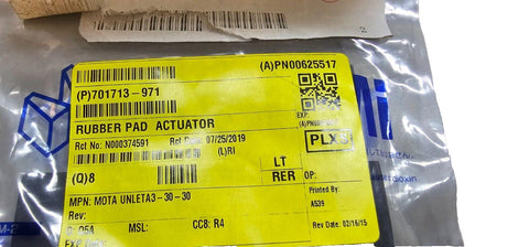 8PCS Misumi UNLETA3-30-30 Low Elasticity Rubber Sheets 30x30x3mm, Adhesive Botto