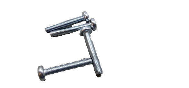 56PCS 1104966 M8x50MM Zinc Plated Steel Pan Head Screws, Philips, ISO/DIN Grd8
