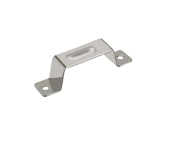 34PCS Misumi UWDSU150 Bent Sheet Metal Handles, Carbon Steel, 150x30mm, Chrome