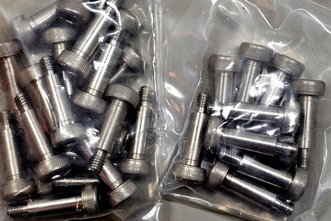 30PCS Misumi SMSBF8-L20-F8 Hex Shoulder Screws M6 20mmL, 8mm D, A2 Steel