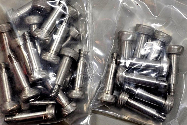 30PCS Misumi SMSBF8-L20-F8 Hex Shoulder Screws M6 20mmL, 8mm D, A2 Steel