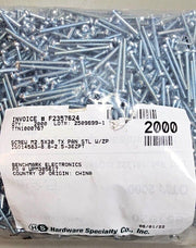 2000PCS 951920 M2.5X30mm Long, Torx, Pan Head Machine Screws, Zinc Plated Steel