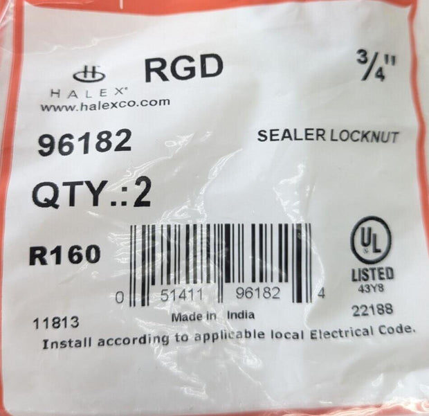 26 PCS Halex Rigid RGD 3/4" 96182 Sealer Locknut R160 11813