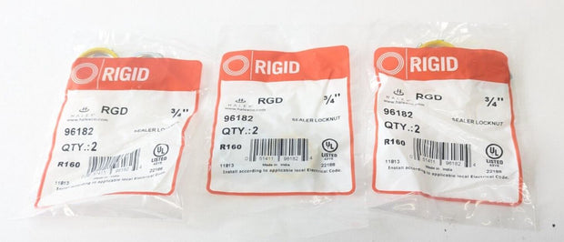 26 PCS Halex Rigid RGD 3/4" 96182 Sealer Locknut R160 11813