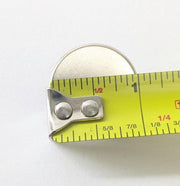4PCS Mag-Mate Disc Magnet, 38.4lb Pull, Adhesive Back, Nickel Plated, 1", N42