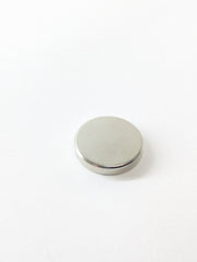 4PCS Mag-Mate Disc Magnet, 38.4lb Pull, Adhesive Back, Nickel Plated, 1", N42