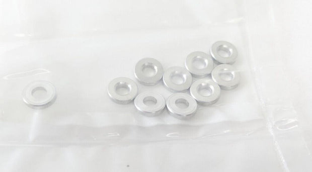 50 PCS RAF M0651-4-AL Aluminum Electronic Spacers Washers 10xmm OD4.3mm ID