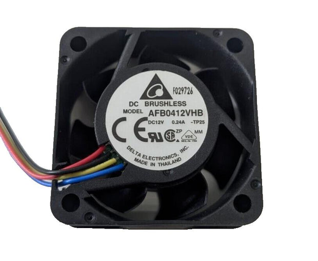 QTY 3 Delta DC Brushless Fan AFB0412VHB DC12v 0.24A 4040x15mm, 13CFM 9500RPM