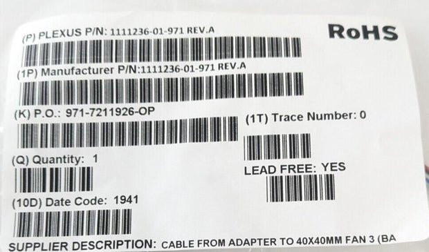 QTY 3 Delta DC Brushless Fan AFB0412VHB DC12v 0.24A 4040x15mm, 13CFM 9500RPM