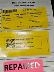 Factory Refurbished Stainless Steel Unloading / Conveyor Auger Screw, Full Brush