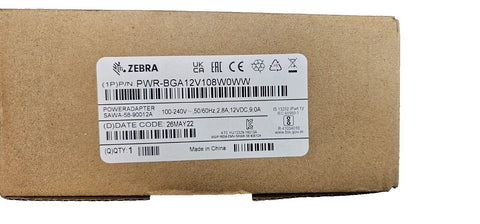 NEW GENUINE Zebra PWR-BGA12V108W0WW Adapter 12 V DC Voltage 9A Output 108W, New
