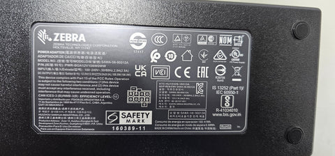 NEW GENUINE Zebra PWR-BGA12V108W0WW Adapter 12 V DC Voltage 9A Output 108W, New