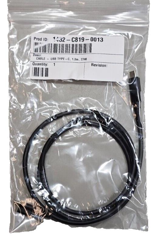 25PCS NCR/Amphenol 1.3m USB-C to USB-C Cable w/ Single Locking Screw 10Gbps 60W